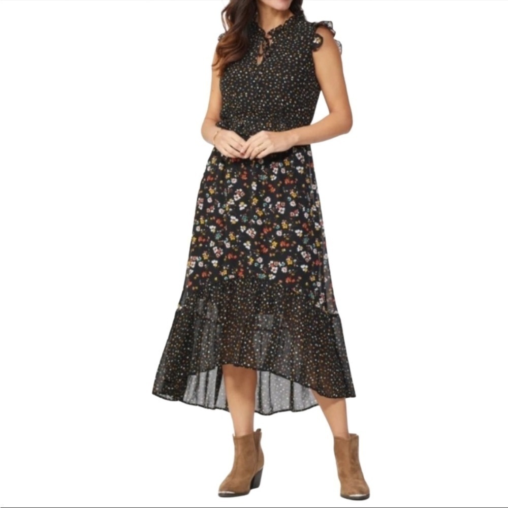 Ava James Floral Prairie Country Dress